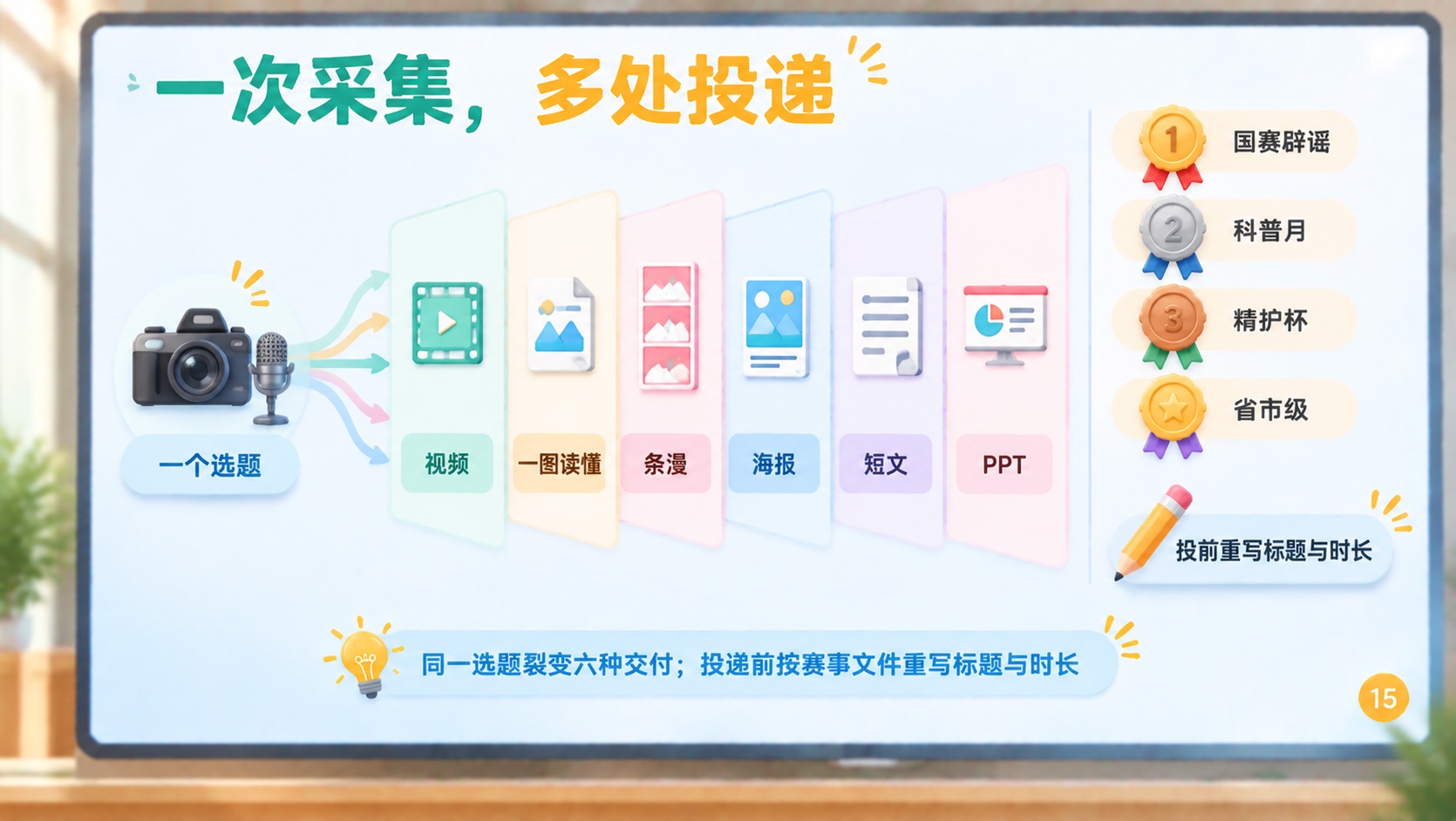 一稿多用的课程示意